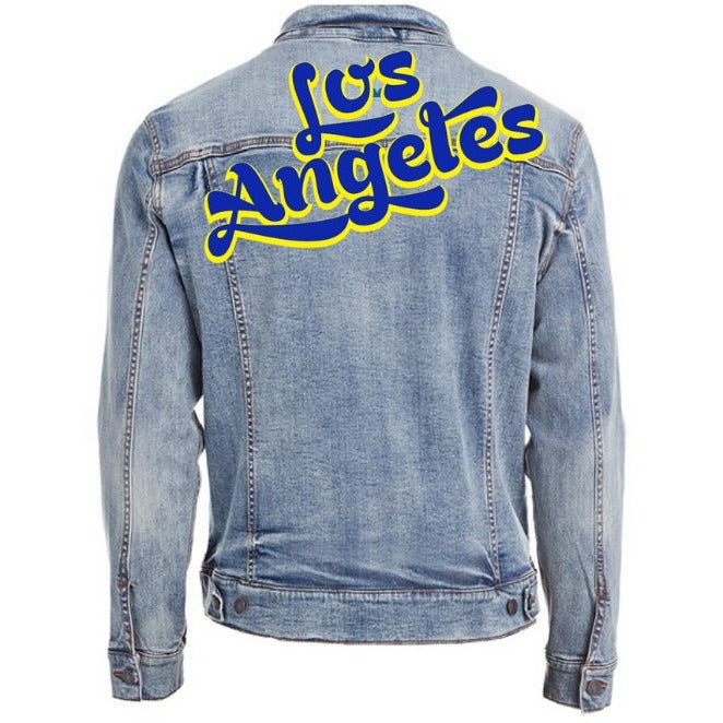 Los Angeles LA Dodgers Custom Denim Jean Jacket Number Jean 