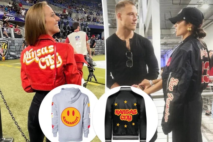 Brittany Mahomes and Olivia Culpo BROdenim playoff outfits - BROdenim