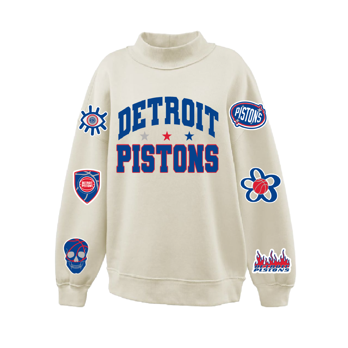 Detroit Pistons Mockneck