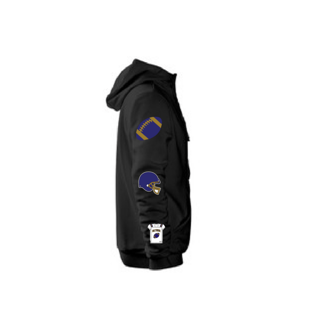 Baltimore Swirl Playoff Hoodie - BROdenim