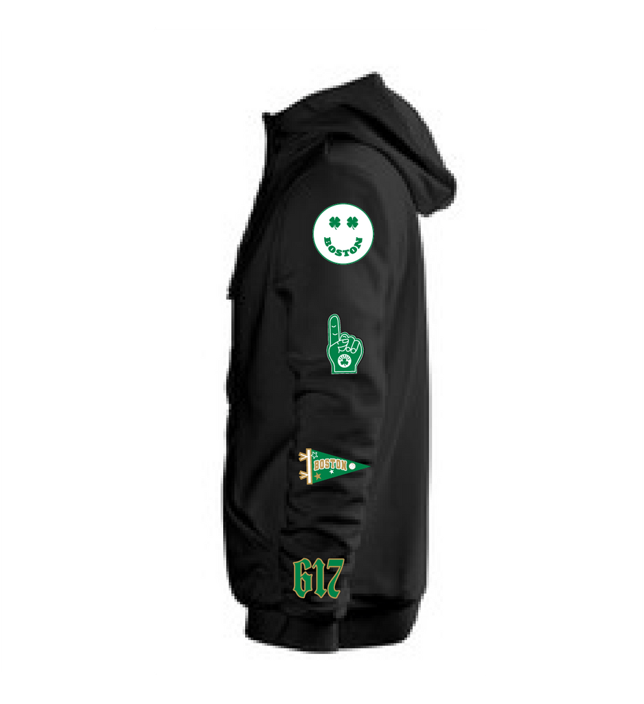 Boston Celtics Black Hoodie - BROdenim
