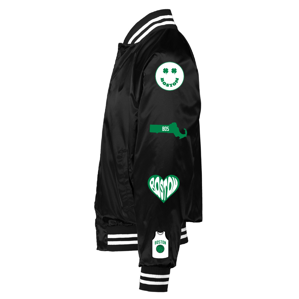 Boston Celtics Satin Bomber - BROdenim