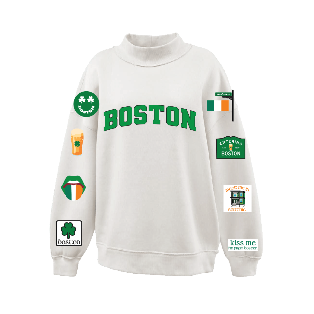 Boston St. Patrick's Day Mock Neck - BROdenim
