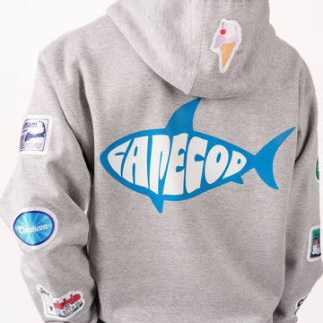 Cape Cod Shark Hoodie Pre Patched - BROdenim