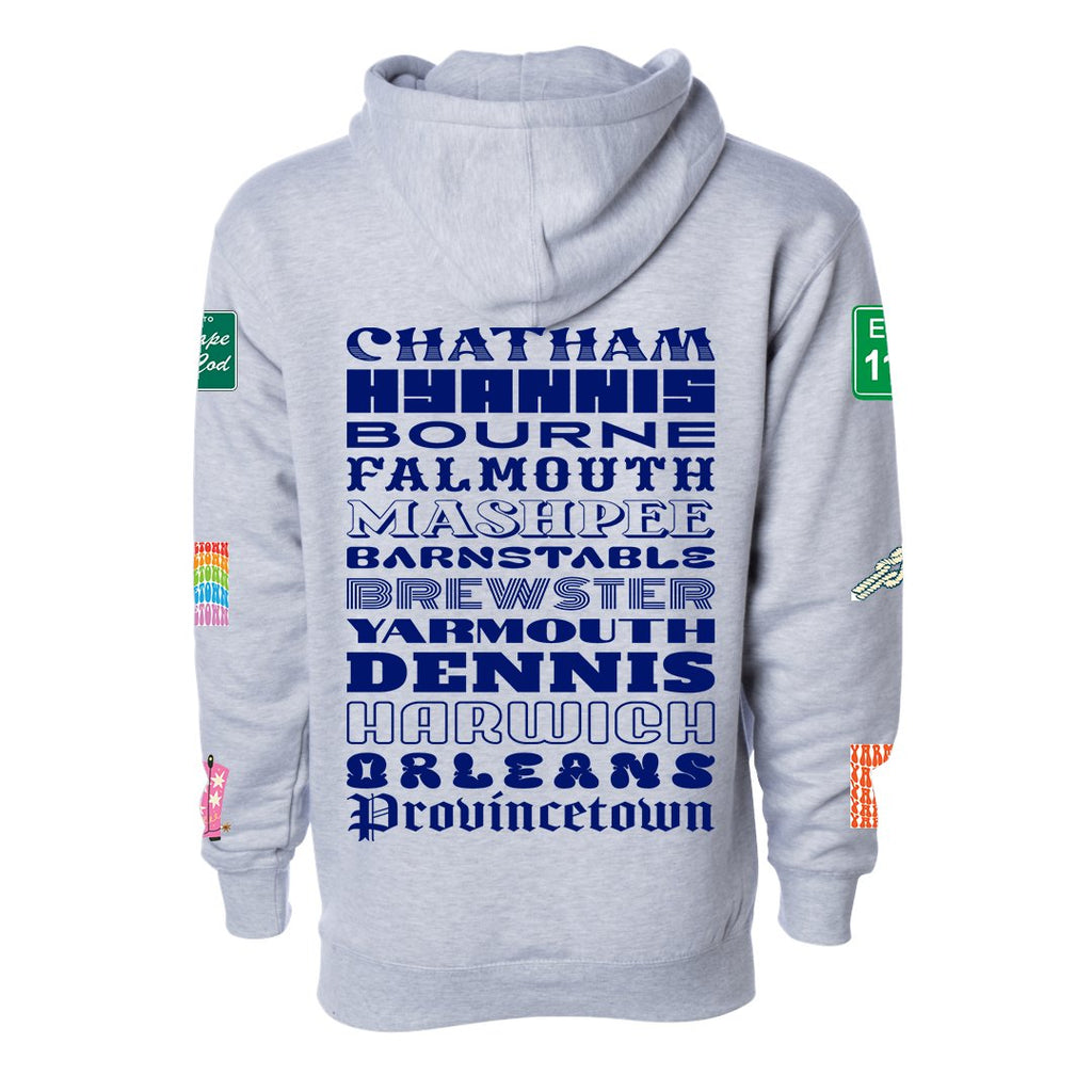 Cape Cod Towns Hoodie - BROdenim