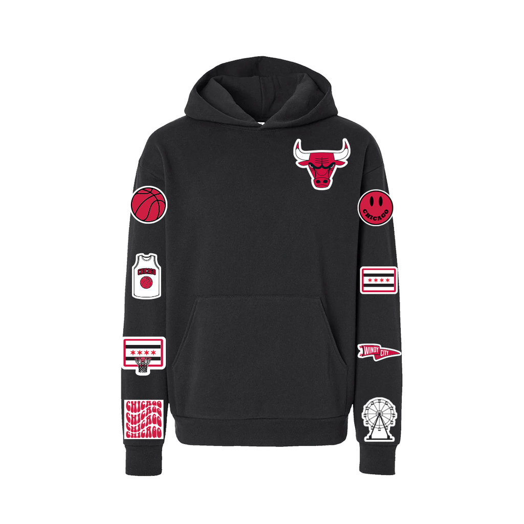 Chicago Bulls Black Hoodie - BROdenim