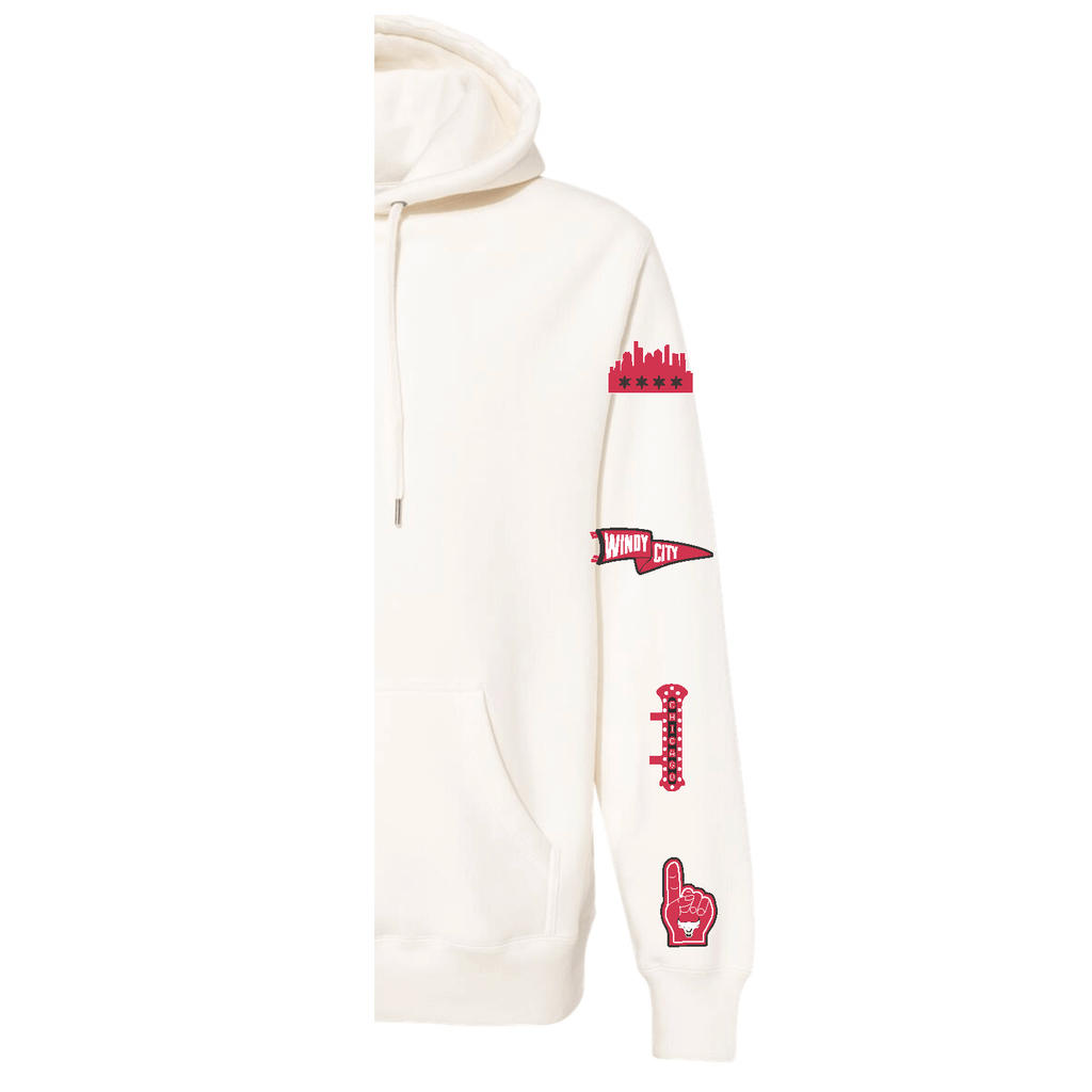 Chicago Bulls White Hoodie - BROdenim