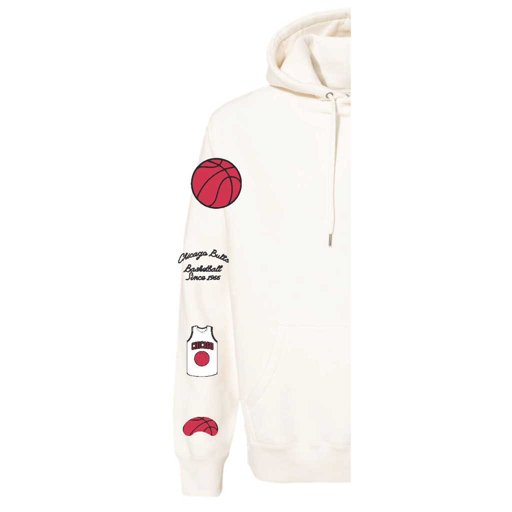 Chicago Bulls White Hoodie - BROdenim