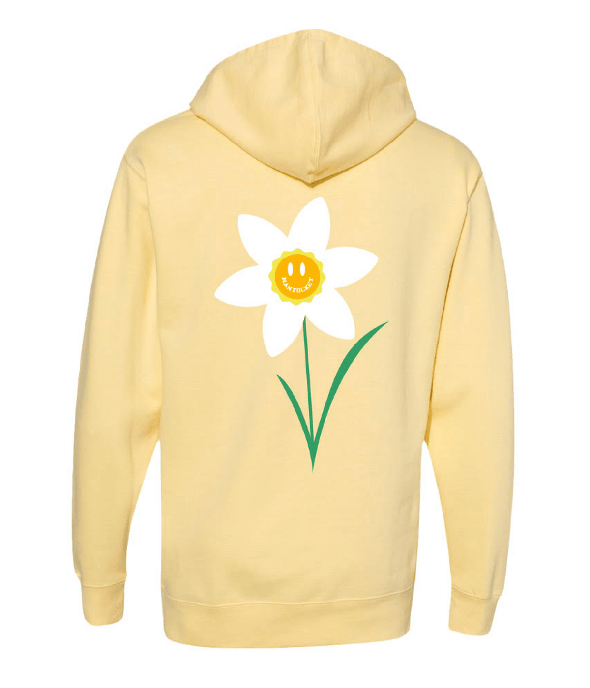 Daffodil Flower Smiley Hoodie - BROdenim