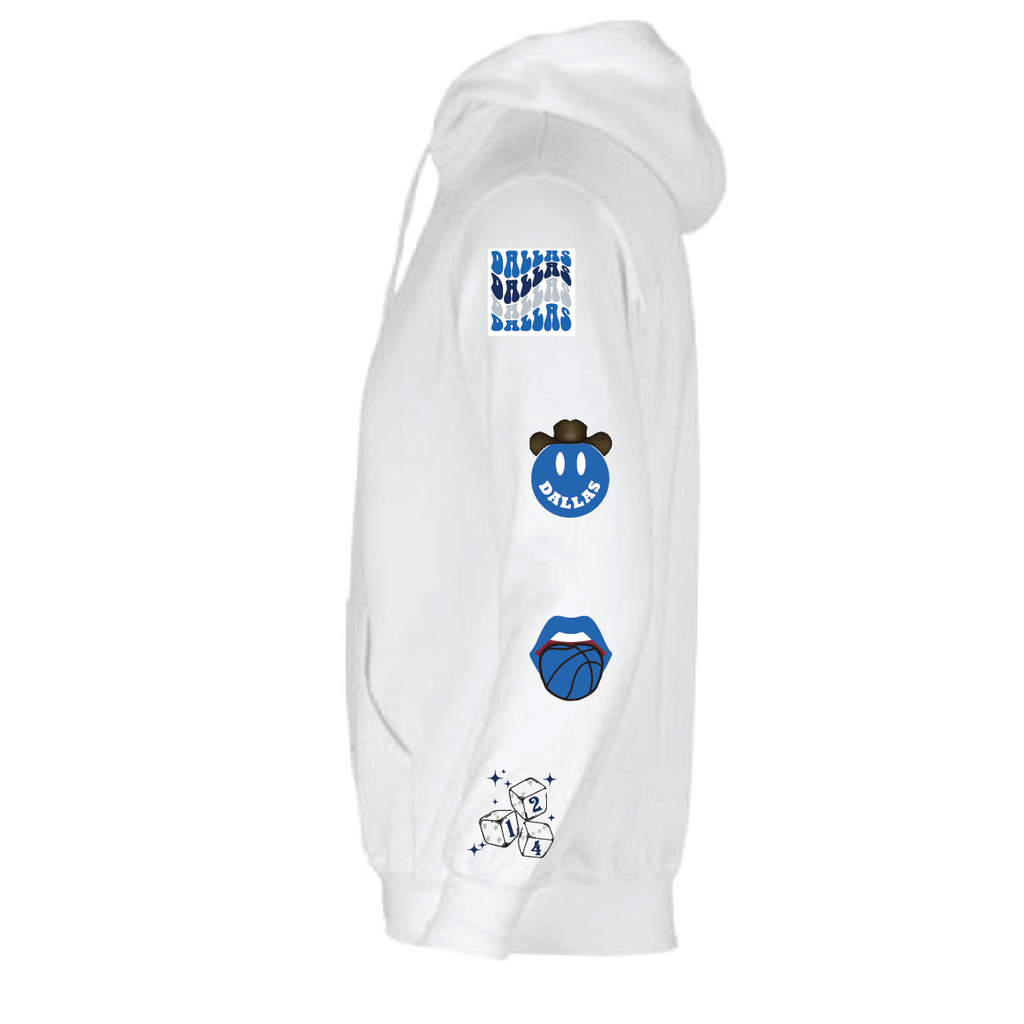 Dallas Maverick White Hoodie - BROdenim