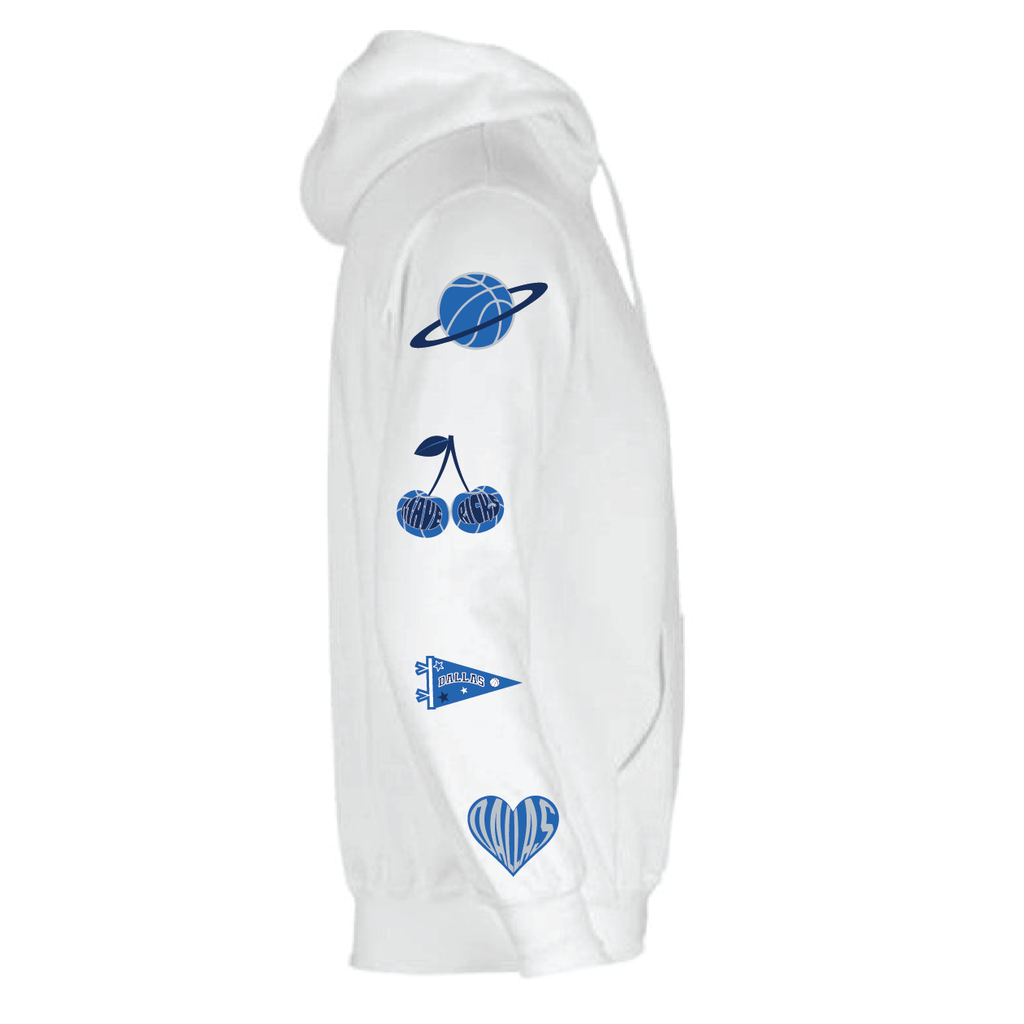 Dallas Maverick White Hoodie - BROdenim