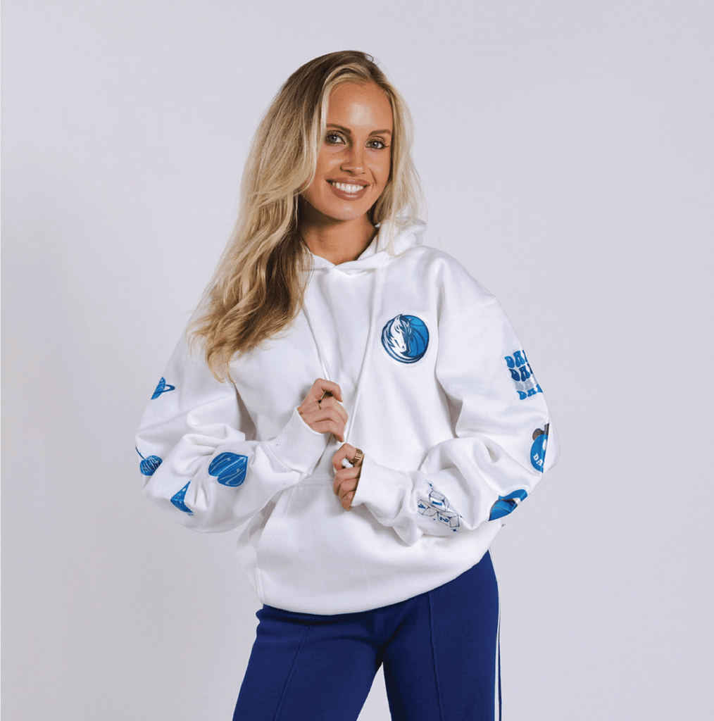 Dallas Maverick White Hoodie - BROdenim