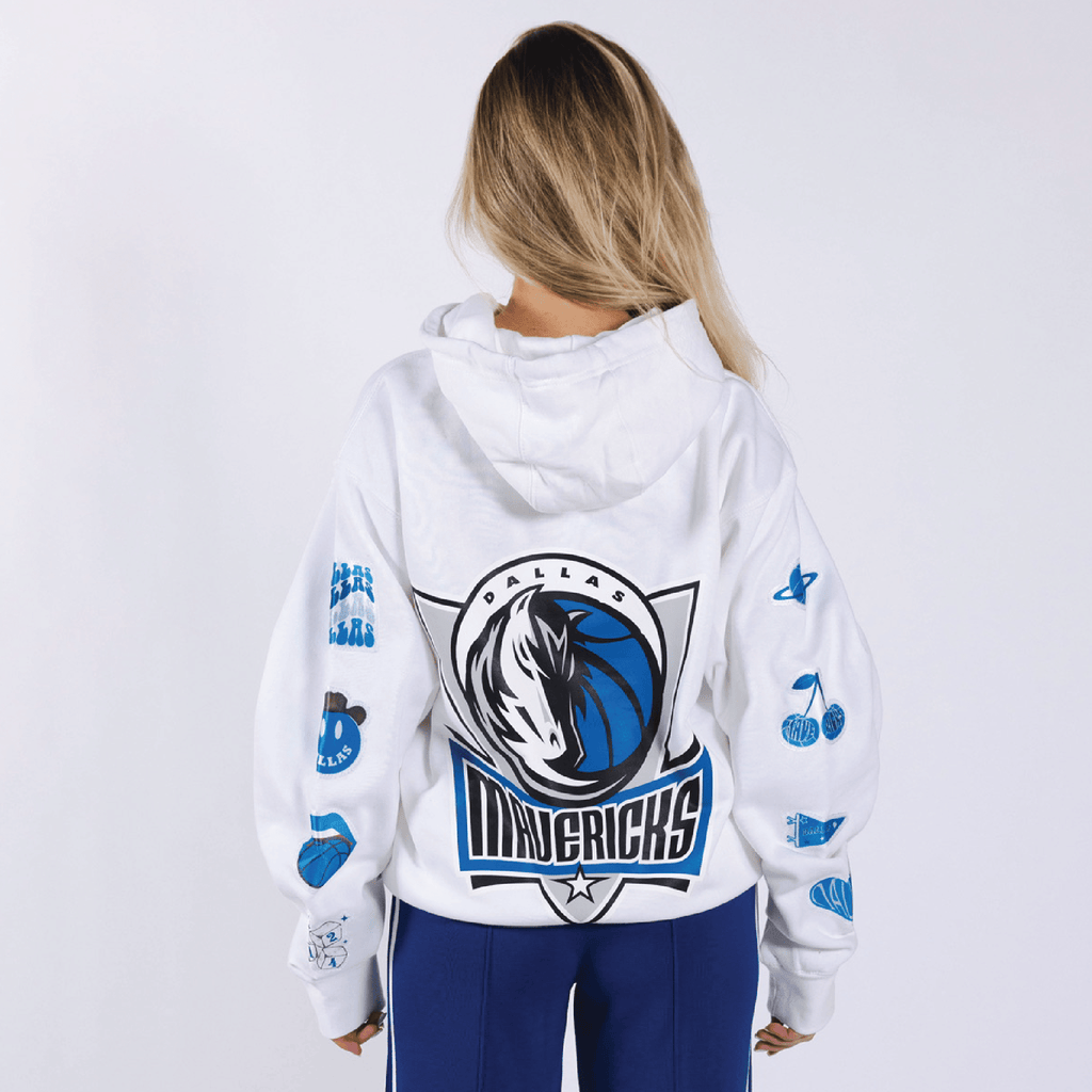 Dallas Maverick White Hoodie - BROdenim