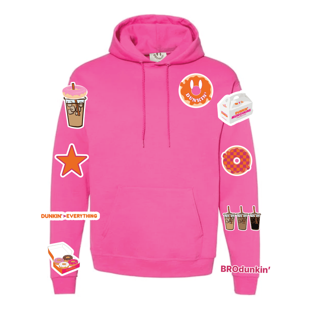 Dunkin X BROdenim Hot Pink Hoodie - BROdenim