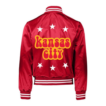 Kansas City Red Satin Bomber - BROdenim
