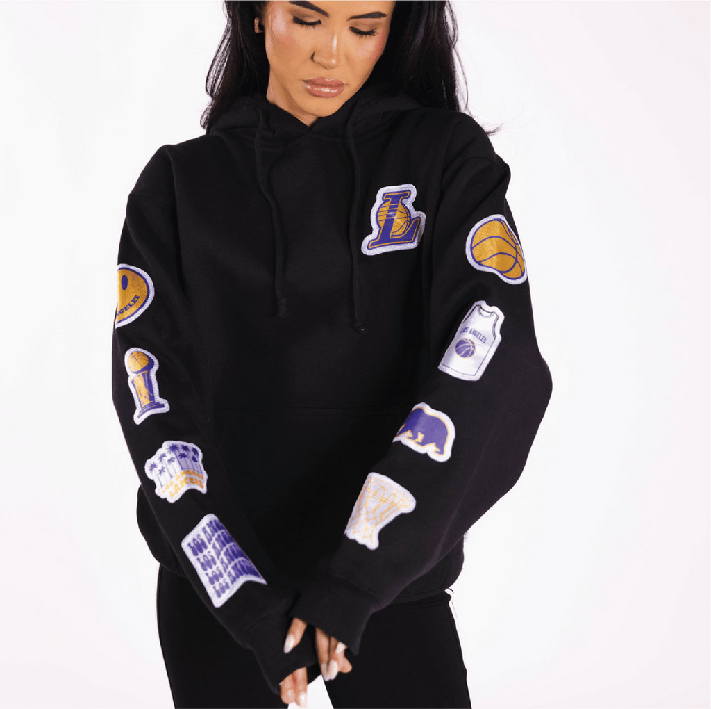 LA Lakers Black Hoodie - BROdenim