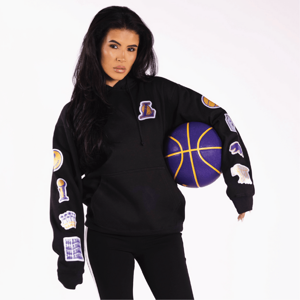 LA Lakers Black Hoodie - BROdenim