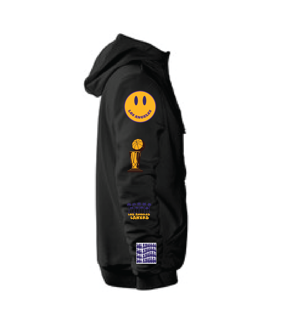 LA Lakers Black Hoodie - BROdenim