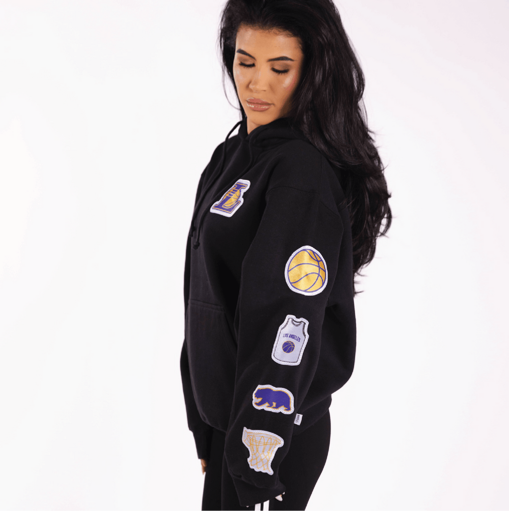 LA Lakers Black Hoodie - BROdenim