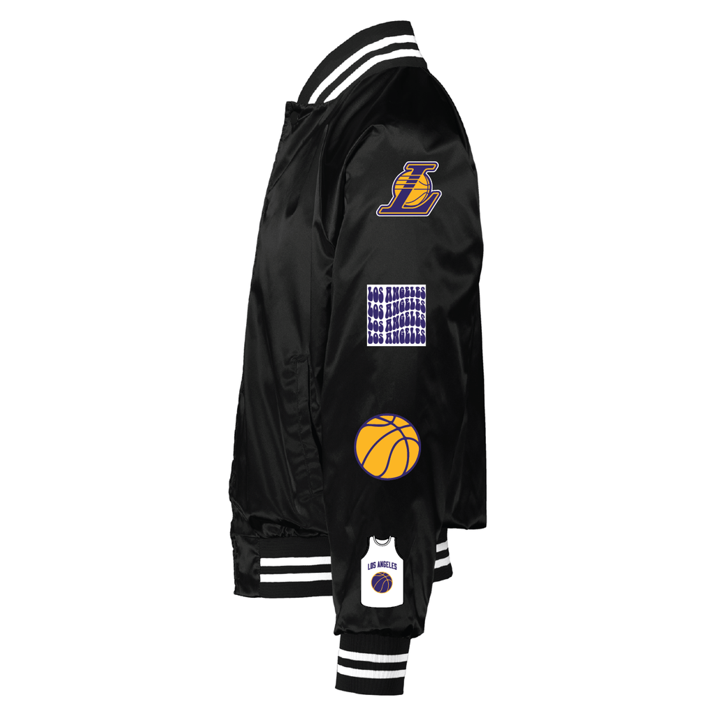 LA Lakers Satin Bomber - BROdenim