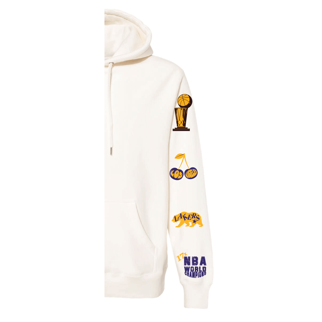 LA Lakers White Hoodie - BROdenim