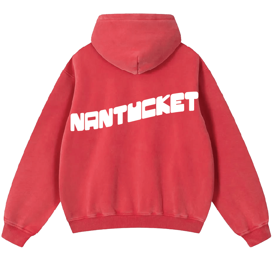 Nantucket Word Wave Coastal Red - BROdenim