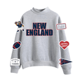 New England Football Mock - Neck Fleece - BROdenim