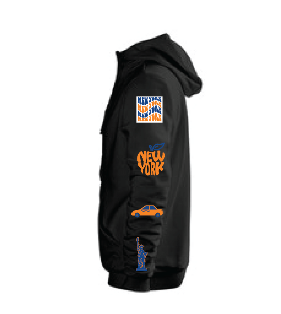 New York Knicks Black Hoodie - BROdenim