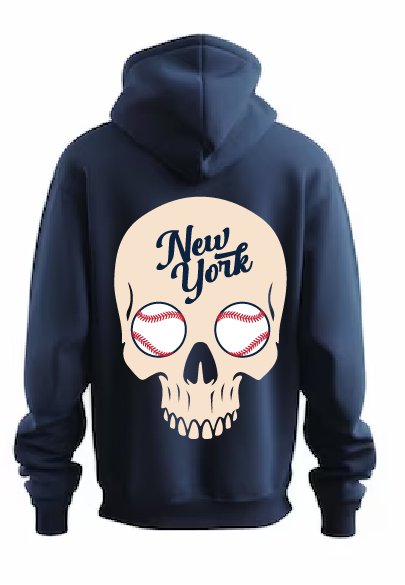 New York Spooky Baseball Hoodie - BROdenim