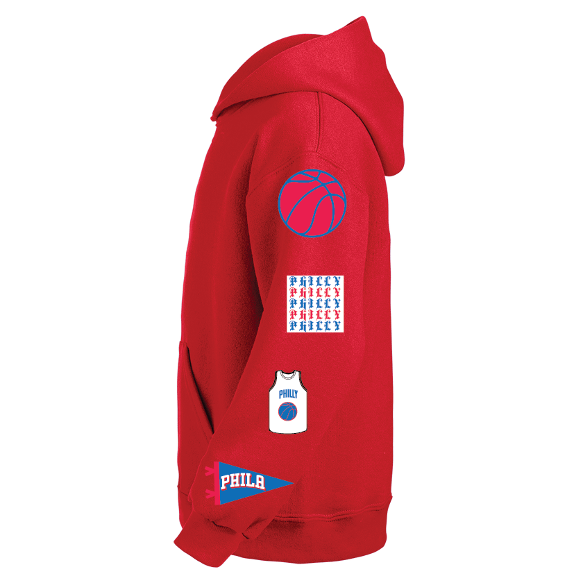 Philadelphia 76ers Red Hoodie - BROdenim