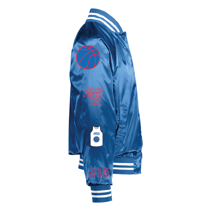 Philadelphia 76ers Satin Bomber - BROdenim