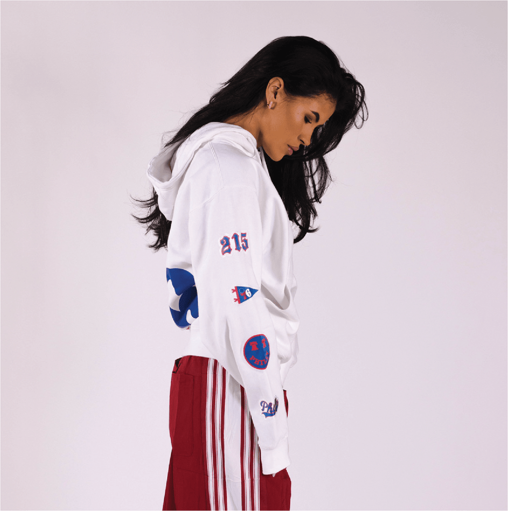Philadelphia 76ers White Hoodie - BROdenim