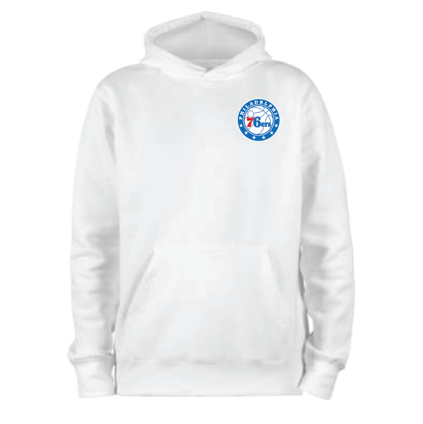 Philadelphia 76ers White Hoodie - BROdenim