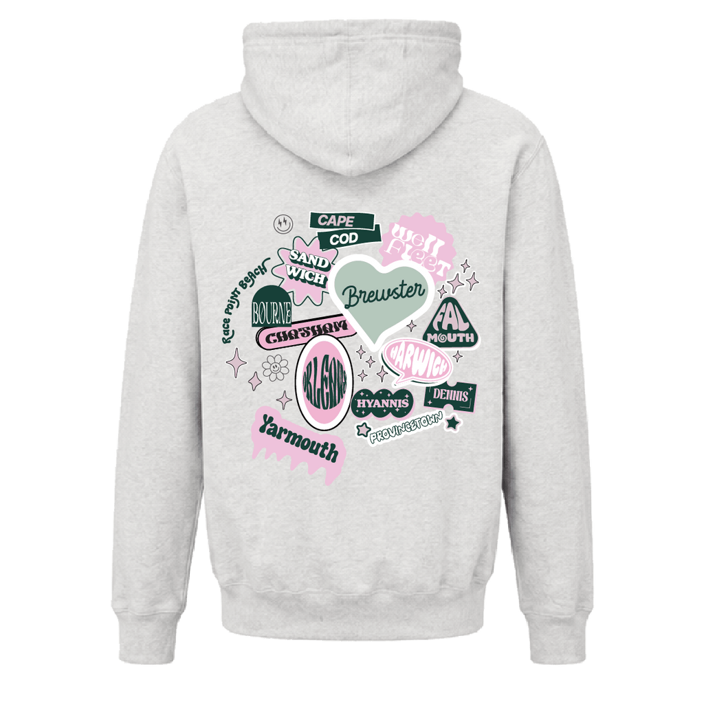 Pink & Green Cape Cod Sticker - BROdenim