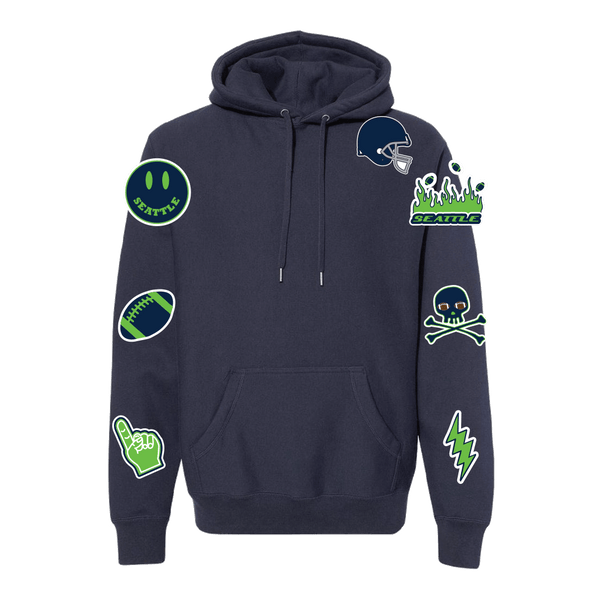Seattle Football Starburst Hoodie - BROdenim