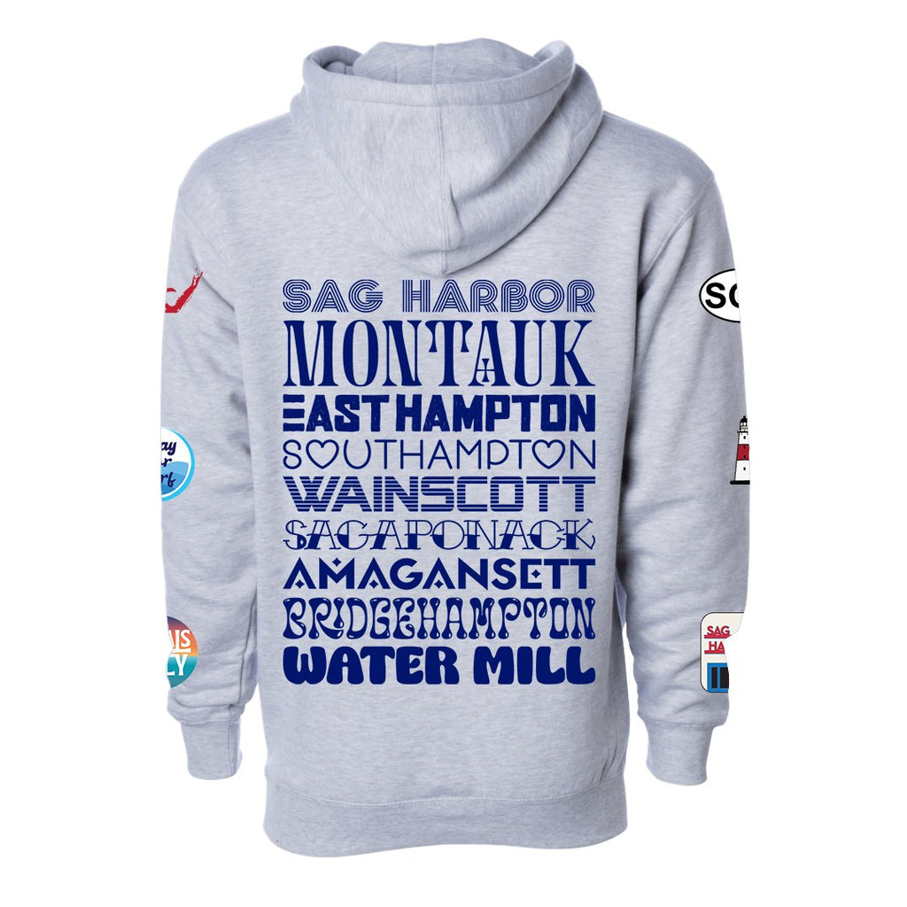 The Hamptons Towns Hoodie - BROdenim
