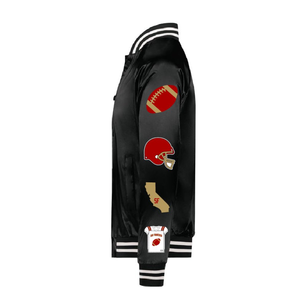 San Francisco Satin Playoff Bomber - BROdenim